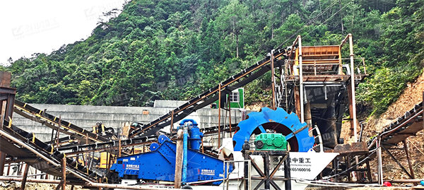 水洗砂生產(chǎn)線方案配置，要求兩月加工六萬噸石料，石子沙子都要
